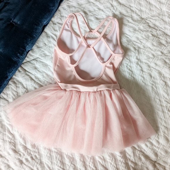 EUC Bloch 6x-7 Pink Tutu with Roses - Picture 4 of 6